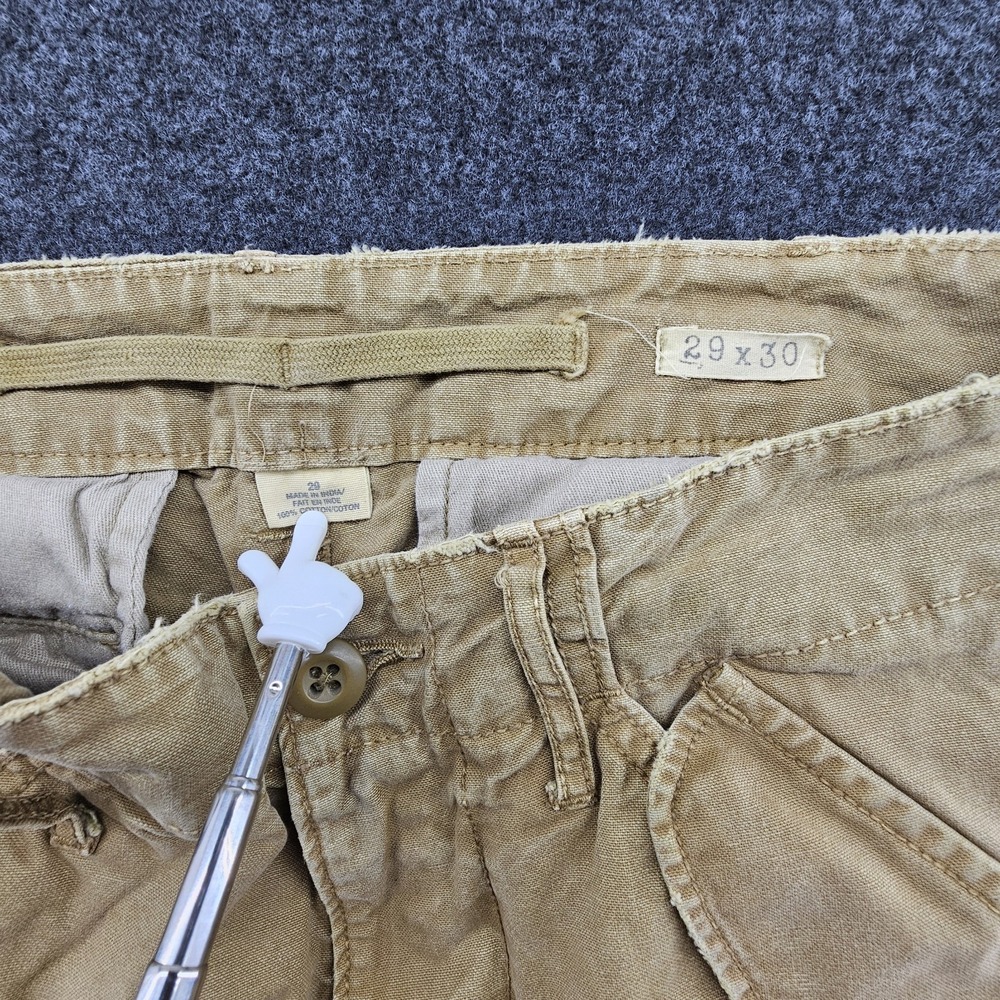 Denim & Supply Ralph Lauren Cargo Pants Mens Union Jack Flag Cotton VTG 29x30 - Picture 3 of 8